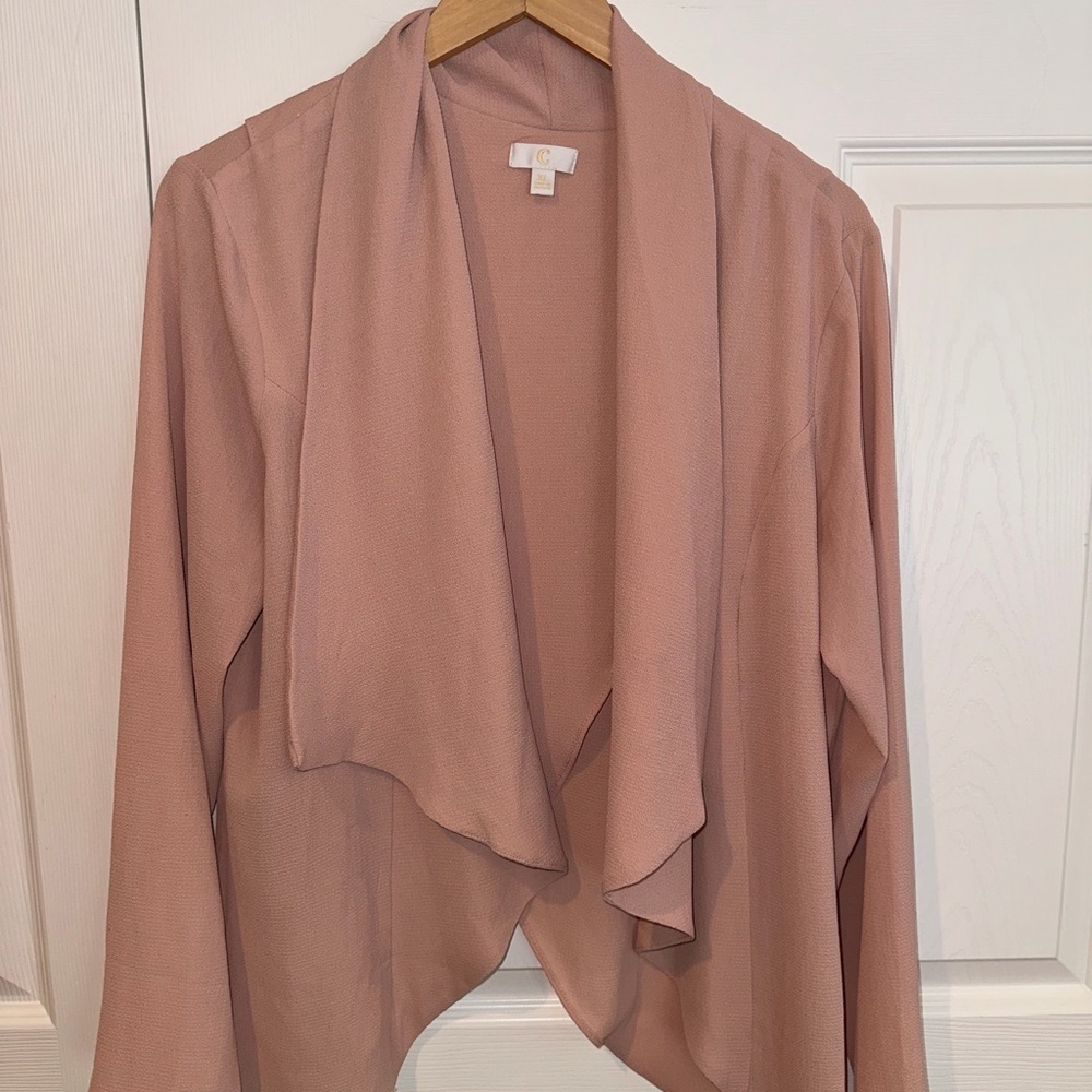 C Brand Textured Cardigan in Soft Pink